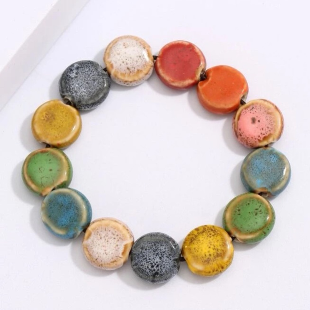 Multi Color Stretch Bracelet - Picture 3 of 4
